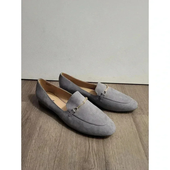 LOFT Ann Taylor Gray Loafers 11M - Picture 4 of 7